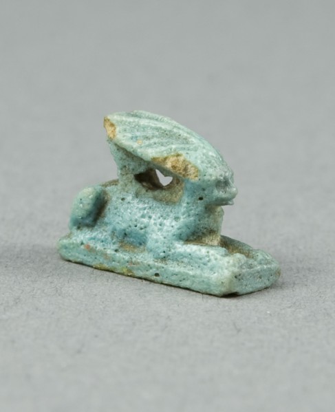 Amulet of a Hare, Egypt, Late Period-Ptolemaic Period (7th-1st centuries BCE). Creator: Unknown.