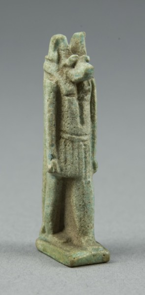 Amulet of the God Anubis, Egypt, Late Period, Dynasties 26-31 (664-332 BCE). Creator: Unknown.