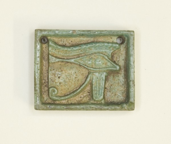Eye of Horus (Wedjat) Amulet, Egypt, Late Period, Dynasty 26-30 (664-343 BCE). Creator: Unknown.