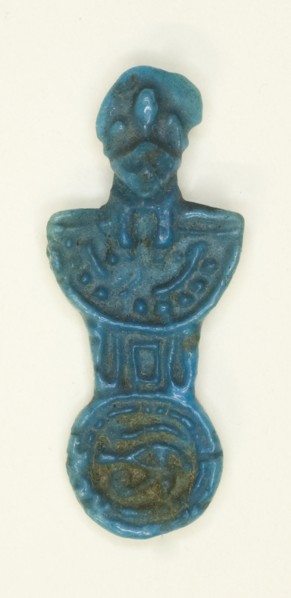 Amulet of a Menat Counterpoise with Lion-headed Goddess, Egypt, Third Intermediate Period-Late... Creator: Unknown.