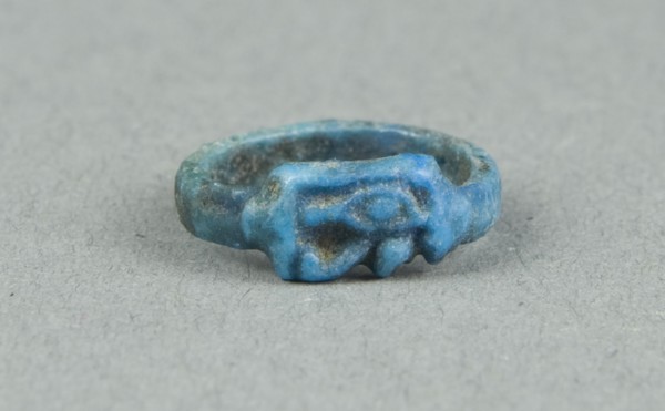 Eye of Horus (Wedjat) Finger Ring, Egypt, New Kingdom, late Dynasty 18 (about 1325 BCE). Creator: Unknown.