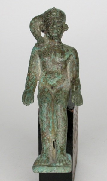 Statuette of the God Harpocrates, Egypt, Late Period-Ptolemaic Period (about 1069-30 BCE). Creator: Unknown.