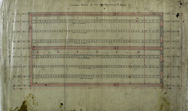 J.M. Brunswick and Balke Company Lumber Dryer, Chicago, Illinois, c. 1883. Creator: Adler & Sullivan.