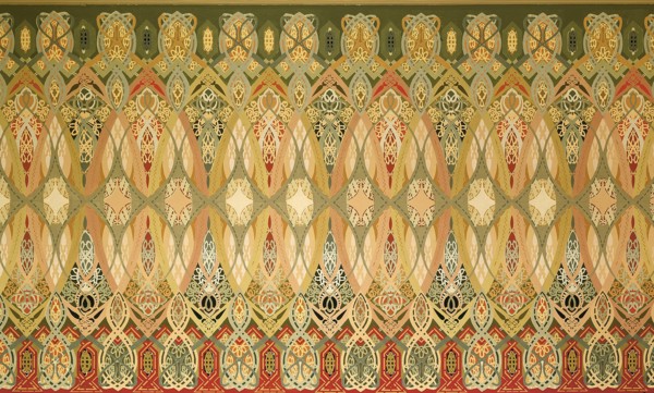 Chicago Stock Exchange Trading Room: Stencil, 1893/94. Creators: Adler & Sullivan, Louis Sullivan.