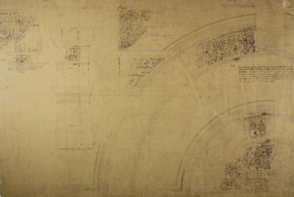 Auditorium Building, Chicago, Illinois, Lobby Details, c. 1887. Creator: Adler & Sullivan.
