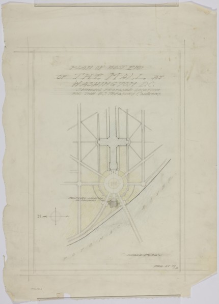 Potomac Round Point, Washington D.C., Sketches, 1909. Creator: Daniel Burnham.