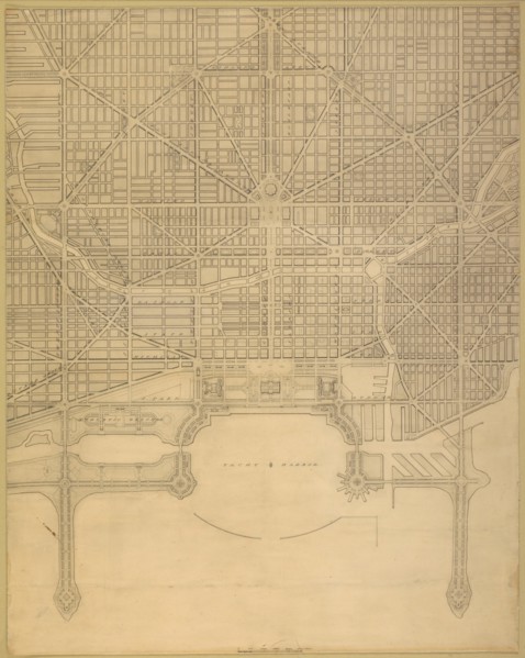 Plate 110 from The Plan of Chicago, 1909: Chicago. Plan of the Complete System of Street... Creator: Daniel Burnham.