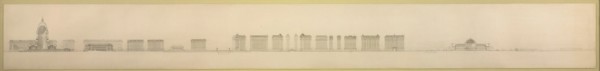Plate 126 from The Plan of Chicago, 1909: Chicago. Section Looking North, Taken through ... Creator: Daniel Burnham.
