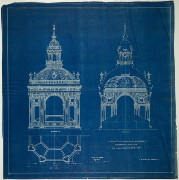 World's Columbian Exposition Cluett Coon & Co. Exhibition Pavilion, Chicago, Plan..., 1893. Creator: Peter Joseph Weber.