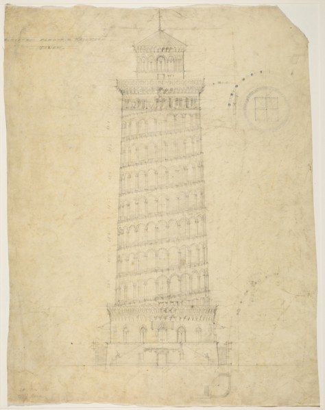 World's Columbian Exposition Elevated Electric Railroad Tower, Chicago, Illinois, Elevation, 1892. Creator: Peter Joseph Weber.