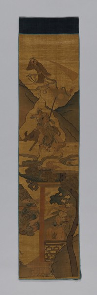 Panel (Furnishing Fabric), China, Qing dynasty(1644-1911), 1800/1900. Creator: Unknown.