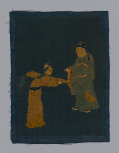 Panel piece, China, Qing dynasty (1644-1911), 1800/50. Creator: Unknown.