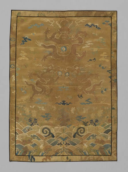 Panel (Dress Fabric), China, Qing dynasty (1644-1911), 1875/1900. Creator: Unknown.