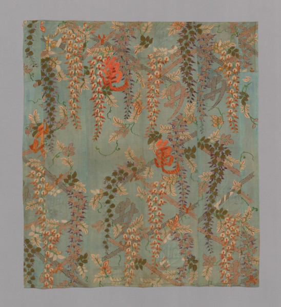 Kosode Made into a Tobari or Fukusa Composed of Six Panels, Japan, mid-Edo period, early 18th cent. Creator: Unknown.