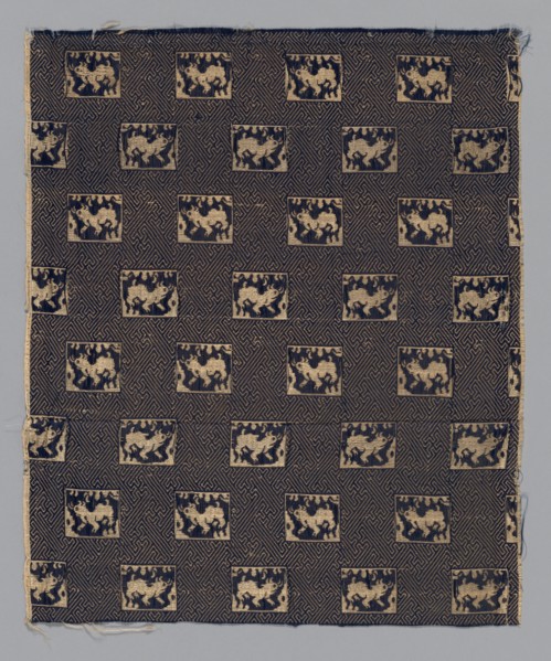Fragment, Japan, late Edo period (1789-1868)/ Meiji period (1868-1912), 1850/75. Creator: Unknown.