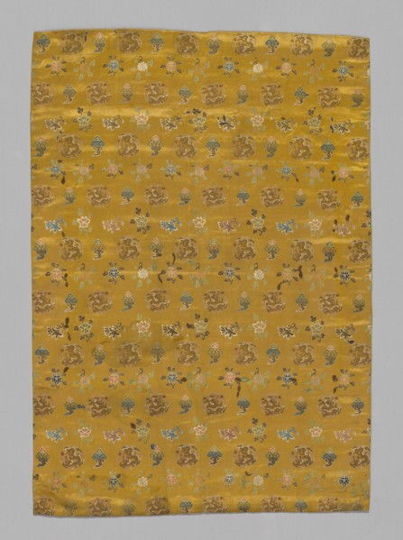 Panel (Furnishing Fabric), China, Qing dynasty(1644-1911), 1800/50. Creator: Unknown.