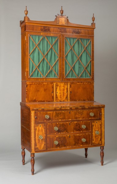 Desk and Bookcase, 1800/15. Creator: Unknown.