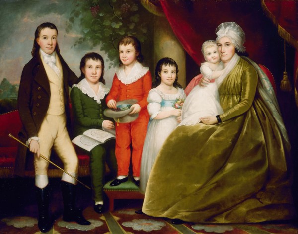 Mrs. Noah Smith and Family, c. 1830. Creator: Ezra Ames.