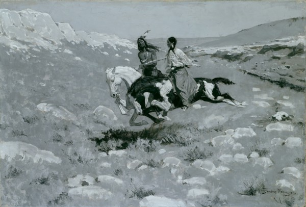 Ceremony of the Fastest Horse, c. 1900. Creator: Frederic Remington.
