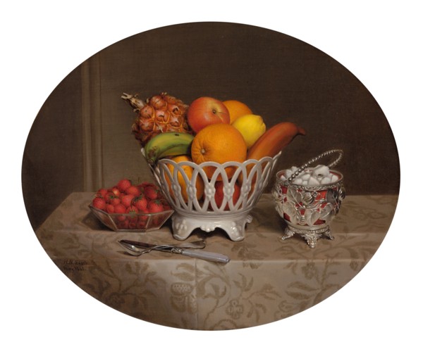 Fruit Piece, 1860. Creator: Hannah Brown Skeele.