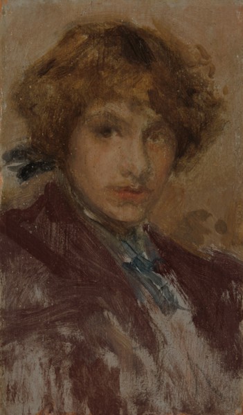 Study of a Girl's Head and Shoulders, 1896/97. Creator: James Abbott McNeill Whistler.