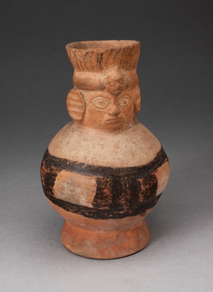 Jar in the Form of an Abstract Figure with Modeled Head, 100 B.C./A.D. 500. Creator: Unknown.