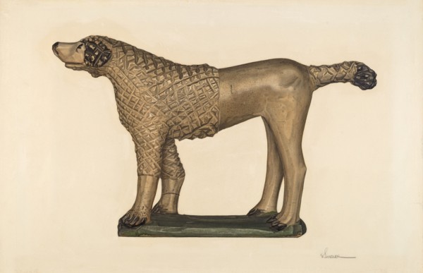 Poodle, c. 1940. Creator: Selma Sandler.