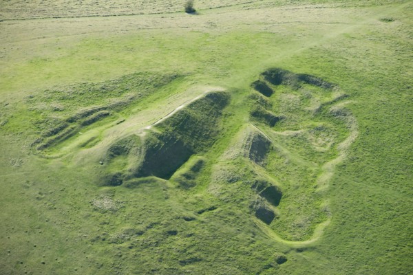 Adam's Grave long barrow on Walkers Hill, Wiltshire, 2015. Creator: Historic England.