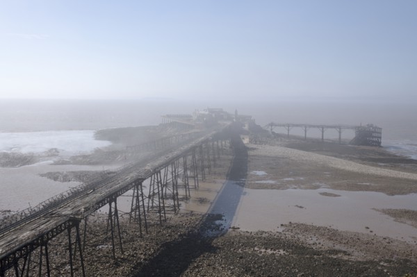 Birnbeck Pier, Birnbeck Island, Weston-Super-Mare, Somerset, 2018. Creator: Steven Baker.