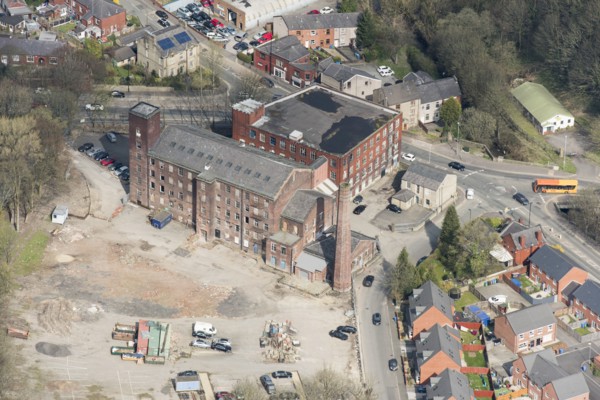 Spotland Bridge New Mill, a disused cotton spinning mill, Rochdale, 2019. Creator: Historic England.