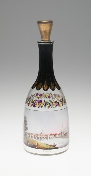 Bottle with a View of Dresden, Dresden, 1814.