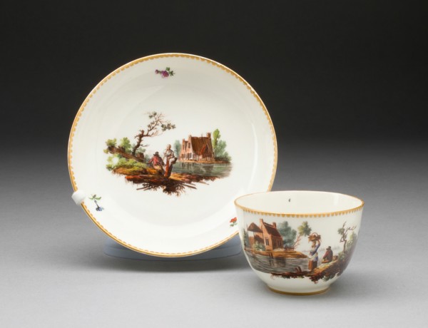 Cup and Saucer, Oude Amstel, 18th century.