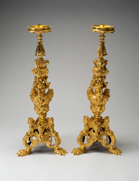 Pair of Candlesticks, Italy, c. 1680.