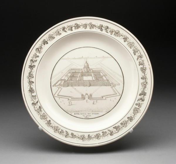 Plate, Creil, 1800/50.