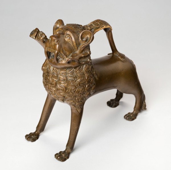 Aquamanile in the Form of a Lion, Germany, c. 1350.