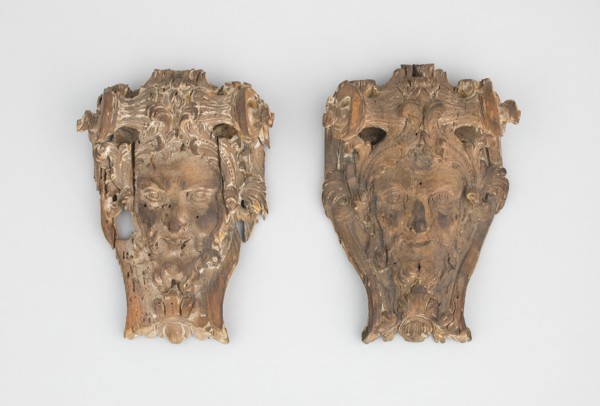 Pair of Masks, French, c. 1700.