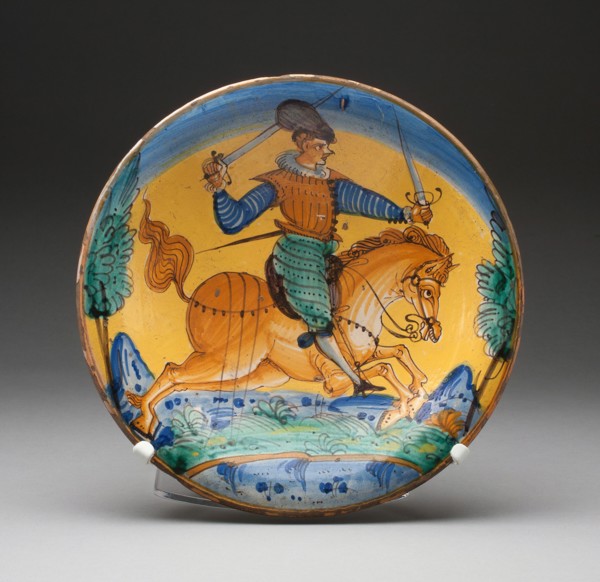 Plate, Montelupo Fiorentino, c. 1620.