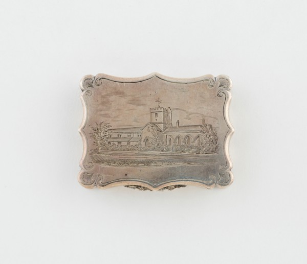Vinaigrette with View of St Bega's Priory, Cumbria, Birmingham, c. 1842/43.