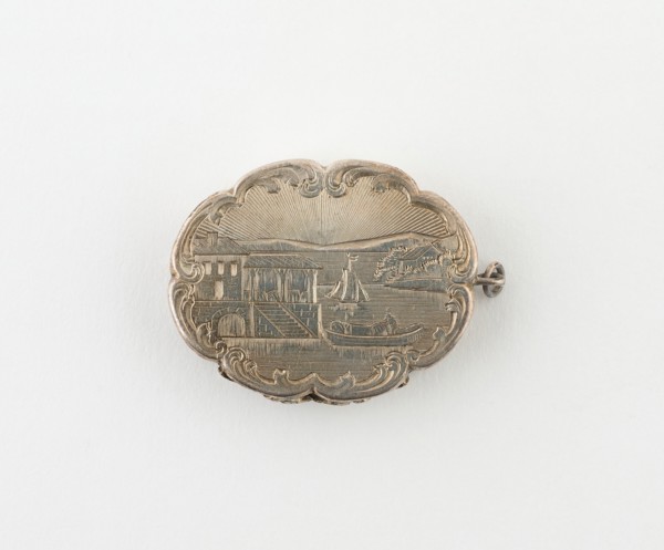 Vinaigrette with Harbor Scene, Birmingham, c. 1846/47.