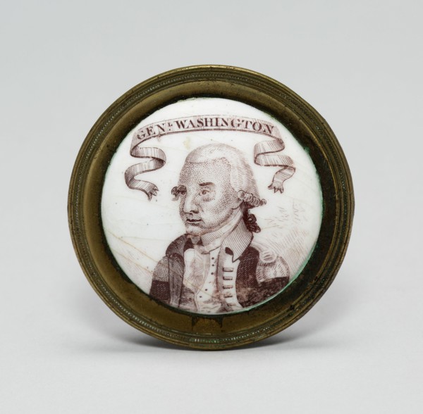 Cloak Pin (Knob or Tieback), England, c. 1780.