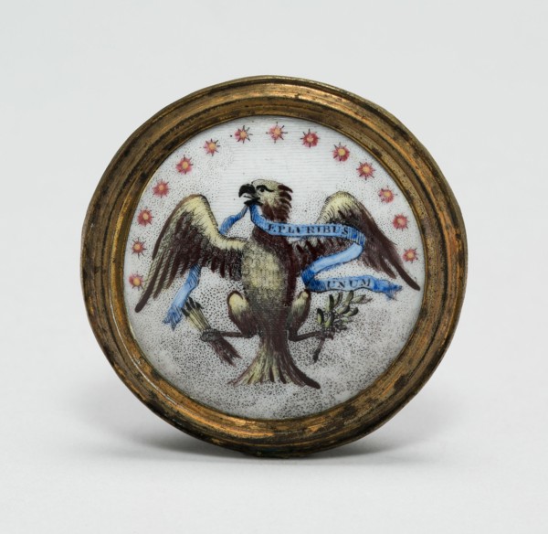 Cloak Pin (Knob or Tieback), England, 1791.