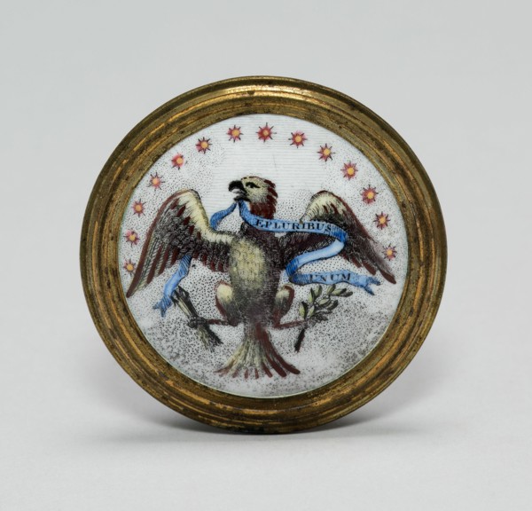 Cloak Pin (Knob or Tieback), England, 1791.