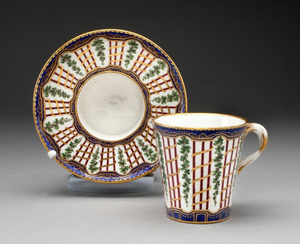 Cup and Saucer, Sèvres, c. 1760.