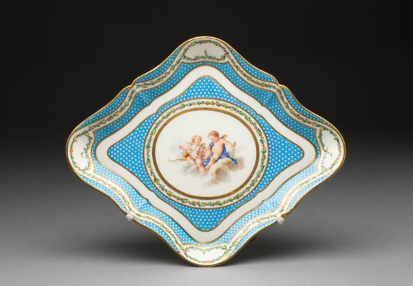 Tray (from a tea service), Sèvres, 1770.