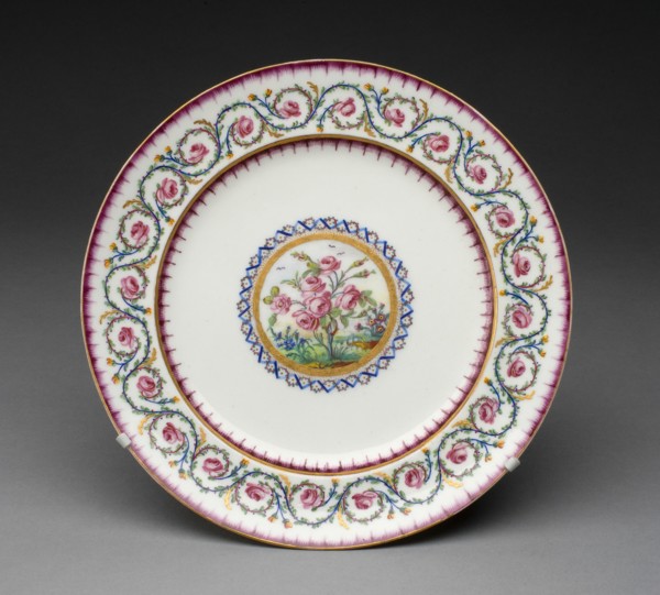 Sample Plate, Sèvres, 1790.
