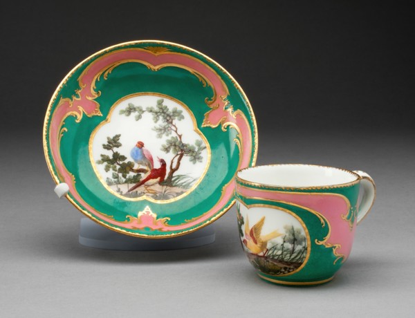 Cup and Saucer, Sèvres, 1760.
