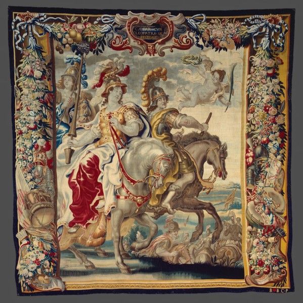 Caesar and Cleopatra Enjoying Themselves, from 'The Story of Caesar and Cleopatra', Flanders, c. 1680. Woven at the workshop of Gerard Peemans, after a design by Justus van Egmont.