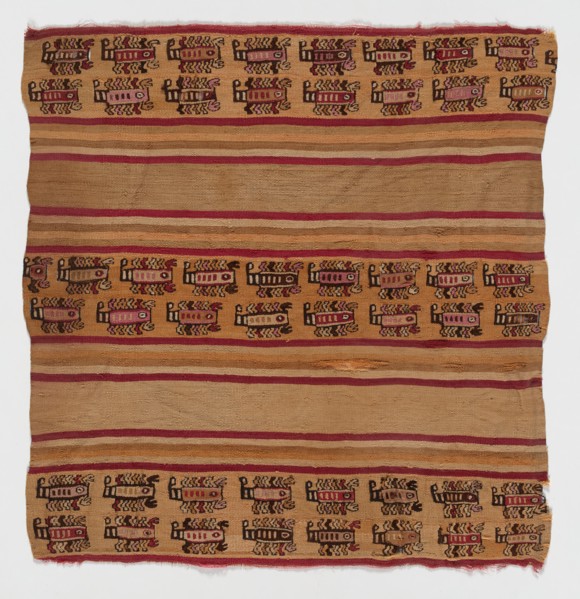 Fragment, Peru, 1000/1476. Scorpion motif.
