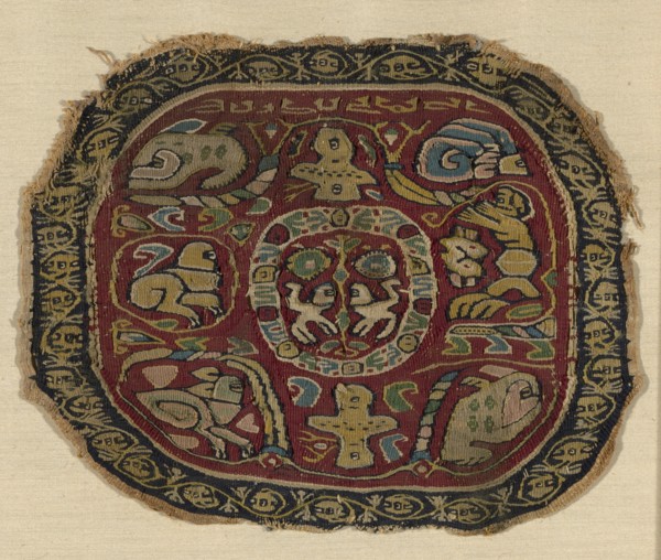Roundel, Egypt, Roman period (30 B.C.- 641 A.D.)/Arab period (641-969), 7th century.