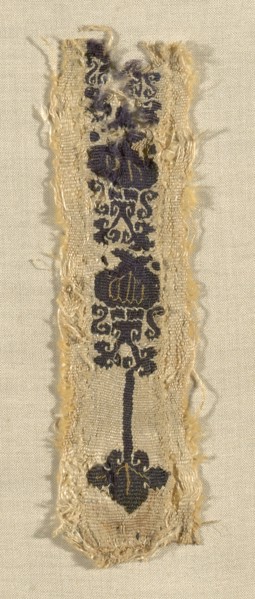 Border (from a Tunic), Egypt, Roman period (30 B.C.- 641 A.D.), 4th century.